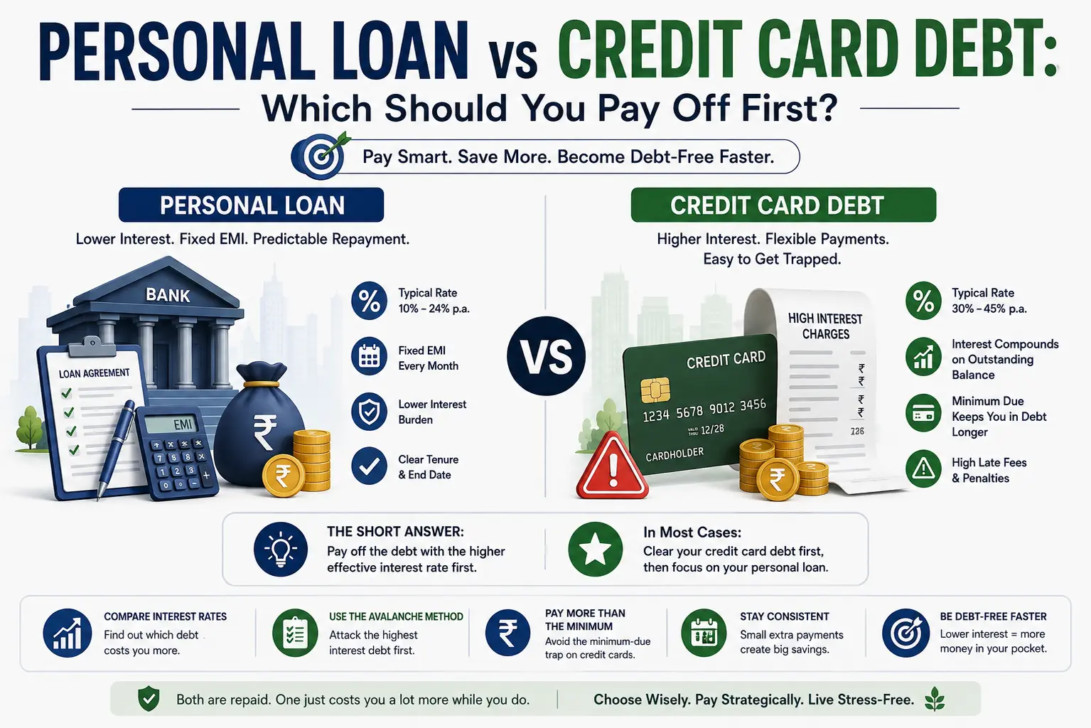 Personal Loan vs Credit Card: Pay First? | MoneyUtility