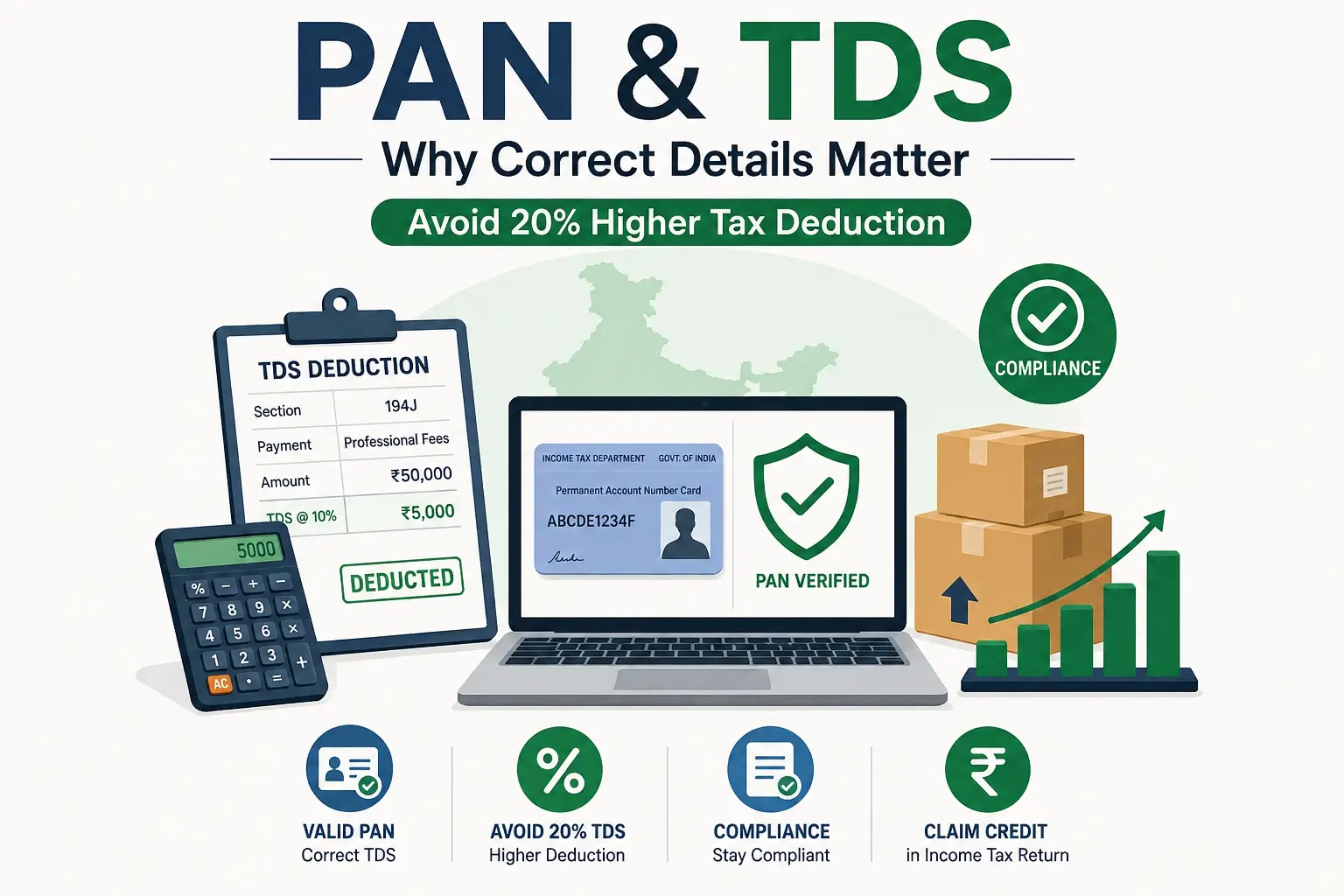 PAN card and TDS deduction illustration